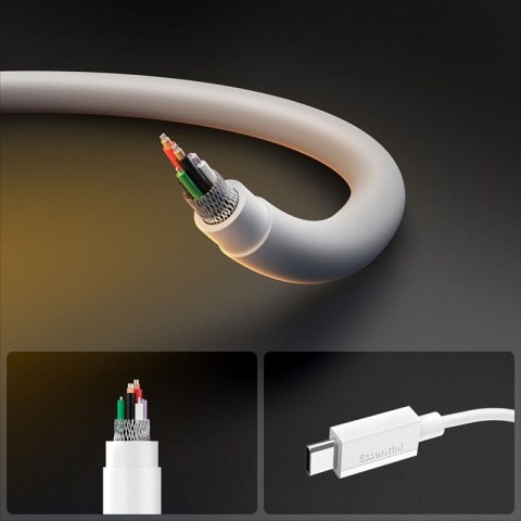 Spigen EB6010CC Essential - Kabel USB-C do USB-C PD 60W 1m (Biały) Spigen EB6010CC Essential - Kabel USB-C do USB-C PD 60W 1m (Biały)