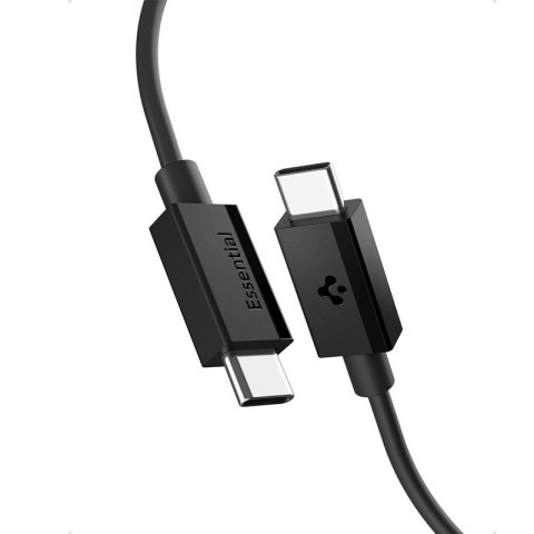 Spigen EB6010CC Essential - Kabel USB-C do USB-C PD 60W 1m (Czarny) Spigen EB6010CC Essential - Kabel USB-C do USB-C PD 60W 1m (Czarny)
