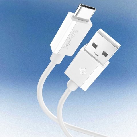 Spigen EB6020AC Essential - Kabel USB-A do USB-C PD 60W 2m (Biały) Spigen EB6020AC Essential - Kabel USB-A do USB-C PD 60W 2m (Biały)