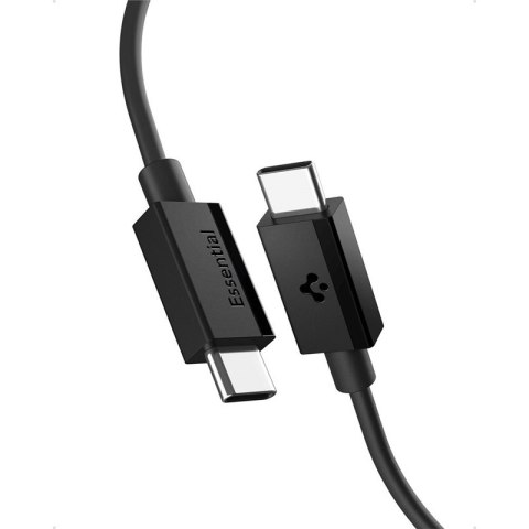 Spigen EB6020CC Essential - Kabel USB-C do USB-C PD 60W 2m (Czarny) Spigen EB6020CC Essential - Kabel USB-C do USB-C PD 60W 2m (Czarny)