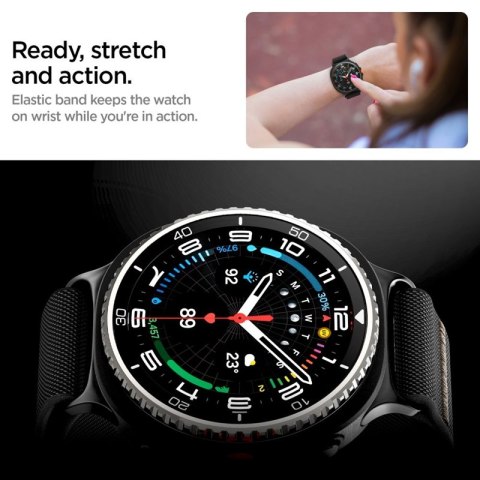 Spigen Fit Lite - Pasek do Samsung Galaxy Watch 8 / 8 Classic 40 / 44 / 46 mm (Black) Spigen Fit Lite - Pasek do Samsung Galaxy Watch 8 / 8 Classic 40 / 44 / 46 mm (Black)