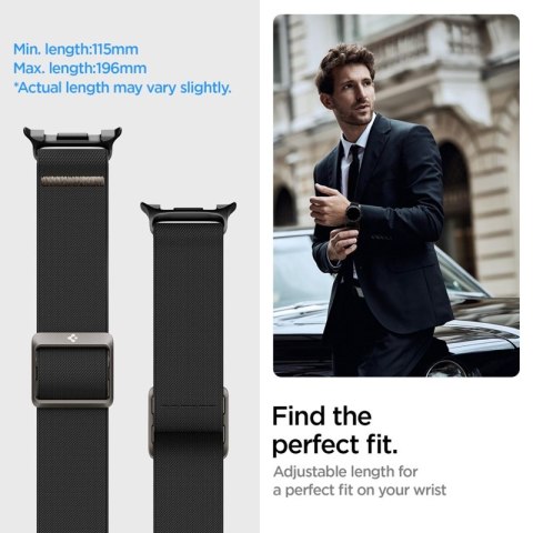Spigen Fit Lite - Pasek do Samsung Galaxy Watch 8 / 8 Classic 40 / 44 / 46 mm (Black) Spigen Fit Lite - Pasek do Samsung Galaxy Watch 8 / 8 Classic 40 / 44 / 46 mm (Black)