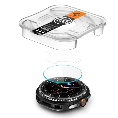 Spigen GLAS.TR EZ FIT 2-Pack - Szkło hartowane do Samsung Galaxy Watch 8 Classic 46 mm (2 szt) Spigen GLAS.TR EZ FIT 2-Pack - Szkło hartowane do Samsung Galaxy Watch 8 Classic 46 mm (2 szt)