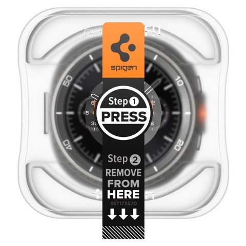 Spigen GLAS.TR EZ FIT 2-Pack - Szkło hartowane do Samsung Galaxy Watch 8 Classic 46 mm (2 szt) Spigen GLAS.TR EZ FIT 2-Pack - Szkło hartowane do Samsung Galaxy Watch 8 Classic 46 mm (2 szt)