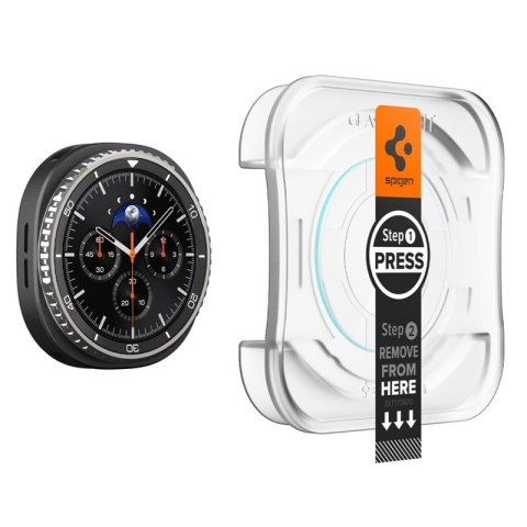 Spigen GLAS.TR EZ FIT 2-Pack - Szkło hartowane do Samsung Galaxy Watch 8 Classic 46 mm (2 szt) Spigen GLAS.TR EZ FIT 2-Pack - Szkło hartowane do Samsung Galaxy Watch 8 Classic 46 mm (2 szt)