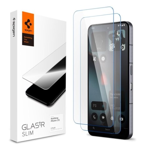 Spigen Glas.TR Slim 2-Pack - Szkło hartowane do Nothing Phone 3 (2 sztuki) Spigen Glas.TR Slim 2-Pack - Szkło hartowane do Nothing Phone 3 (2 sztuki)