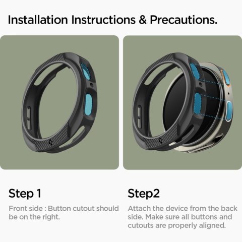 Spigen Liquid Air - Obudowa do Samsung Galaxy Watch 8 44 mm (Matte Black) Spigen Liquid Air - Obudowa do Samsung Galaxy Watch 8 44 mm (Matte Black)