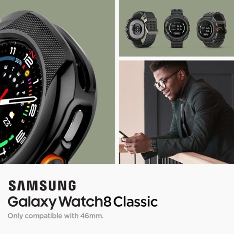 Spigen Liquid Air - Obudowa do Samsung Galaxy Watch 8 Classic 46 mm (Matte Black) Spigen Liquid Air - Obudowa do Samsung Galaxy Watch 8 Classic 46 mm (Matte Black)