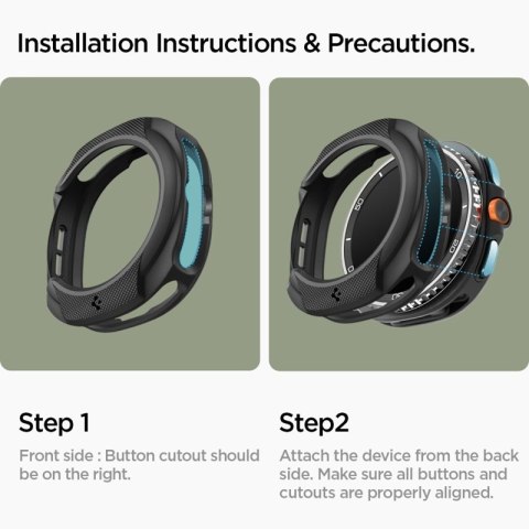 Spigen Liquid Air - Obudowa do Samsung Galaxy Watch 8 Classic 46 mm (Matte Black) Spigen Liquid Air - Obudowa do Samsung Galaxy Watch 8 Classic 46 mm (Matte Black)