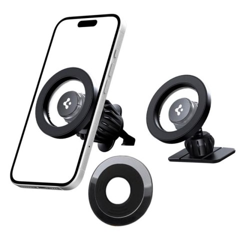 Spigen MFT13 Magnetic Dashboard & Vent Car Mount - Magnetyczny uchwyt samochodowy MagSafe (Czarny) Spigen MFT13 Magnetic Dashboard & Vent Car Mount - Magnetyczny uchwyt samochodowy MagSafe (Czarny)