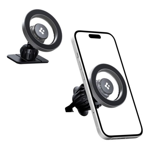 Spigen MFT13 Magnetic Dashboard & Vent Car Mount - Magnetyczny uchwyt samochodowy MagSafe (Srebrny) Spigen MFT13 Magnetic Dashboard & Vent Car Mount - Magnetyczny uchwyt samochodowy MagSafe (Srebrny)