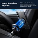 Spigen MFT13 Magnetic Dashboard & Vent Car Mount - Magnetyczny uchwyt samochodowy MagSafe (Srebrny)
