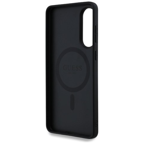 Guess 4G Ring Classic Logo MagSafe - Etui Samsung Galaxy S25 Edge (czarny) Guess 4G Ring Classic Logo MagSafe - Etui Samsung Galaxy S25 Edge (czarny)