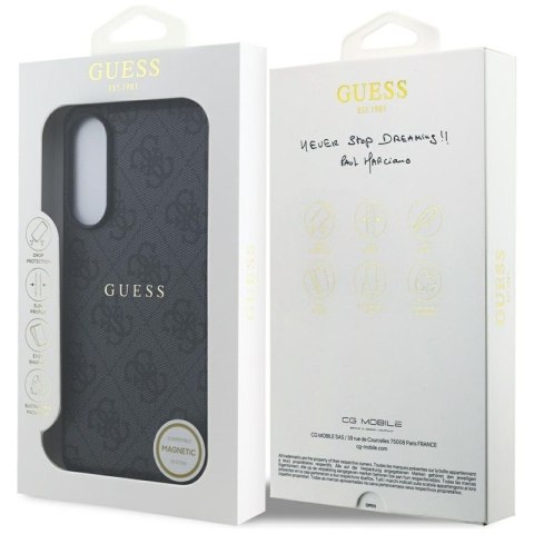 Guess 4G Ring Classic Logo MagSafe - Etui Samsung Galaxy S25 Edge (czarny) Guess 4G Ring Classic Logo MagSafe - Etui Samsung Galaxy S25 Edge (czarny)