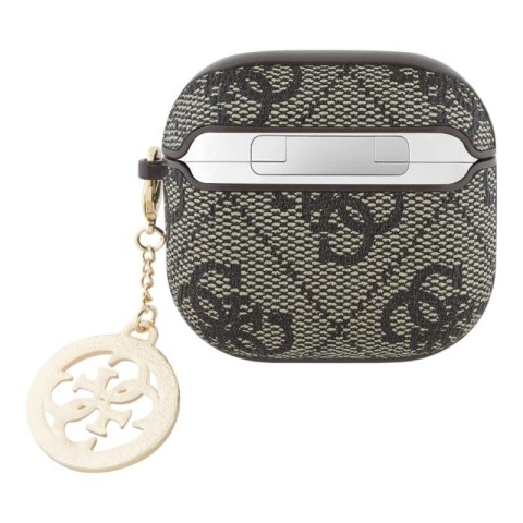 Guess 4G Strass Charm - Etui AirPods 4 (brązowy) Guess 4G Strass Charm - Etui AirPods 4 (brązowy)