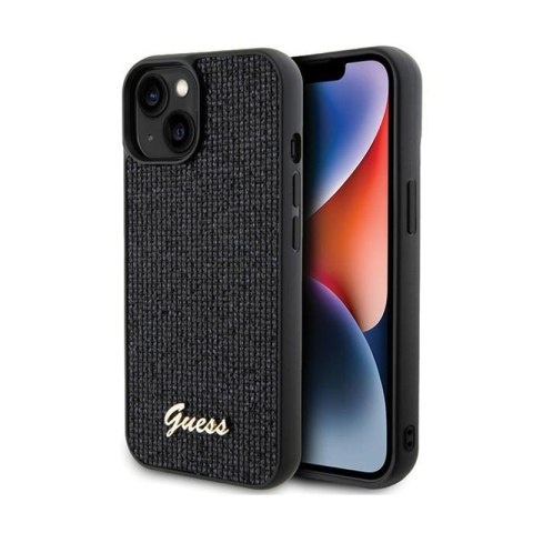 Guess Disco Metal Script - Etui iPhone 14 (czarny) Guess Disco Metal Script - Etui iPhone 14 (czarny)
