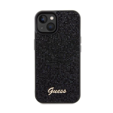 Guess Disco Metal Script - Etui iPhone 14 (czarny) Guess Disco Metal Script - Etui iPhone 14 (czarny)