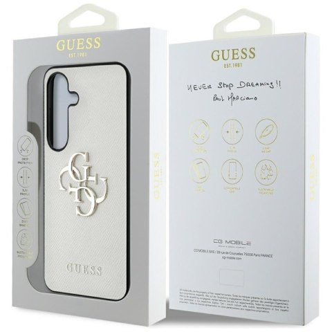 Guess Grained Big 4G Logo Small Classic Logo - Etui do Samsung Galaxy S25 (beżowy) Guess Grained Big 4G Logo Small Classic Logo - Etui do Samsung Galaxy S25 (beżowy)