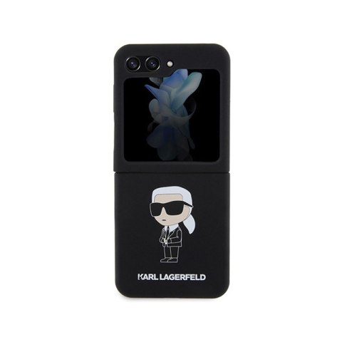 Karl Lagerfeld Silicone Ikonik - Etui Samsung Z Flip 5 (czarny) Karl Lagerfeld Silicone Ikonik - Etui Samsung Z Flip 5 (czarny)