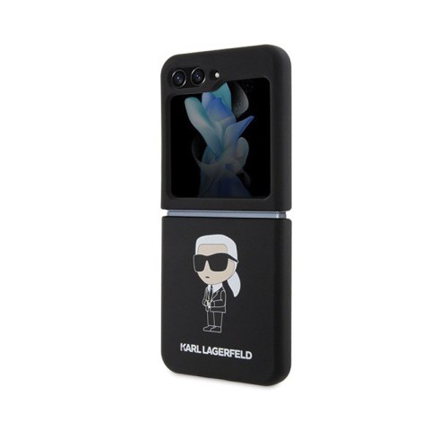Karl Lagerfeld Silicone Ikonik - Etui Samsung Z Flip 5 (czarny) Karl Lagerfeld Silicone Ikonik - Etui Samsung Z Flip 5 (czarny)