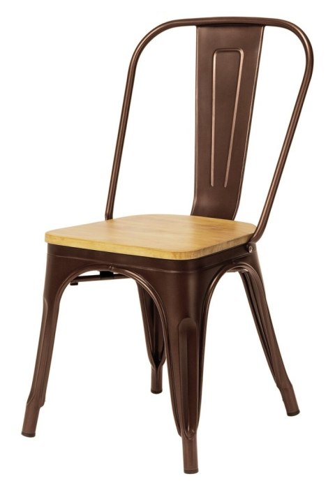 Krzesło metalowe loft CORSICA COPPER OAK TOLIX Krzesło metalowe loft CORSICA COPPER OAK TOLIX