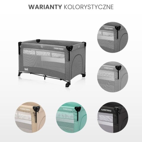 ŁÓŻECZKO TURYSTYCZNE ESTI Z OPUSZCZANYM BOKIEM GRAPHITE