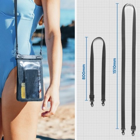Spigen A603 Universal Waterproof Case - Etui wodoodporne do smartfonów do 6.9" (Black) Spigen A603 Universal Waterproof Case - Etui wodoodporne do smartfonów do 6.9" (Black)