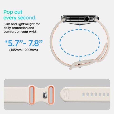 Spigen Nano Pop - Pasek do Apple Watch 44/45/46/49 mm (Orange Beige) Spigen Nano Pop - Pasek do Apple Watch 44/45/46/49 mm (Orange Beige)