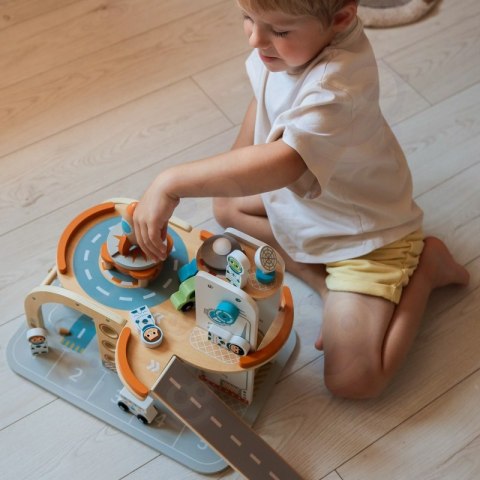 TOOKY TOY Drewniany Kosmiczny Parking Stacja Kosmiczna TOOKY TOY Drewniany Kosmiczny Parking Stacja Kosmiczna
