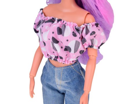 Anlily lalka z długimi pastelowymi włosami w jeansach ZA5305 Anlily lalka z długimi pastelowymi włosami w jeansach ZA5305