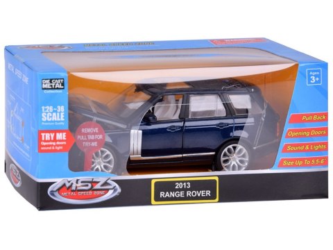 Autko kolekcjonerskie RANGE ROVER 2013 światła ZA5048 Autko kolekcjonerskie RANGE ROVER 2013 światła ZA5048