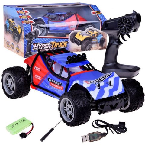 Autko r/c Zestaw auto zdalnie sterowane HYPER TRUCK OFF-ROAD na pilota RC0641 CZ Autko r/c Zestaw auto zdalnie sterowane HYPER TRUCK OFF-ROAD na pilota RC0641 CZ