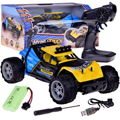 Autko r/c Zestaw auto zdalnie sterowane HYPER TRUCK OFF-ROAD na pilota RC0641 ZO Autko r/c Zestaw auto zdalnie sterowane HYPER TRUCK OFF-ROAD na pilota RC0641 ZO