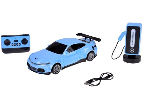 Autko + stacja ładowania Samochód elektryczny kolorowe światła RC0687 Autko + stacja ładowania Samochód elektryczny kolorowe światła RC0687