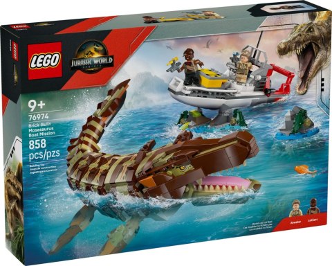 LEGO 76974 Jurassic World Misja na łodzi i model m LEGO 76974 Jurassic World Misja na łodzi i model m