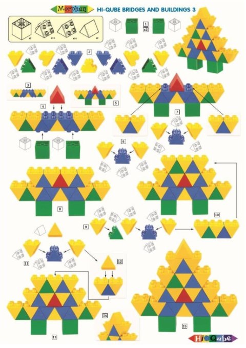 Morphun Hi-Qube 4 Pojazdy - Klocki konstrukcyjne Morphun Hi-Qube 4 Pojazdy - Klocki konstrukcyjne