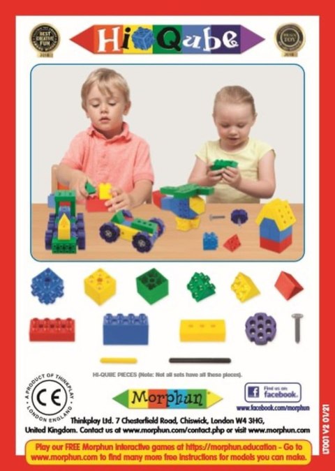 Morphun Hi-Qube 4 Pojazdy - Klocki konstrukcyjne Morphun Hi-Qube 4 Pojazdy - Klocki konstrukcyjne