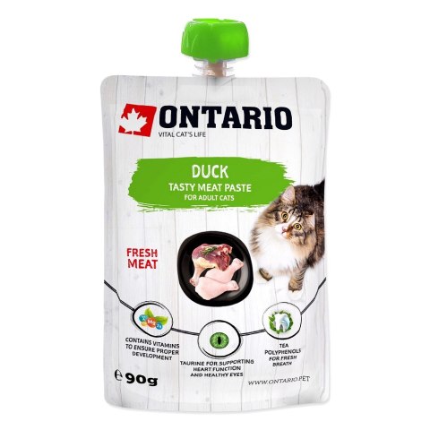 ONTARIO Duck Fresh Meat Paste opak. 8x90g (213-529131) ONTARIO Duck Fresh Meat Paste opak. 8x90g (213-529131)