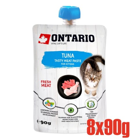 ONTARIO Kitten Tuna Fresh Meat Paste opak. 8x90g (213-527081) ONTARIO Kitten Tuna Fresh Meat Paste opak. 8x90g (213-527081)