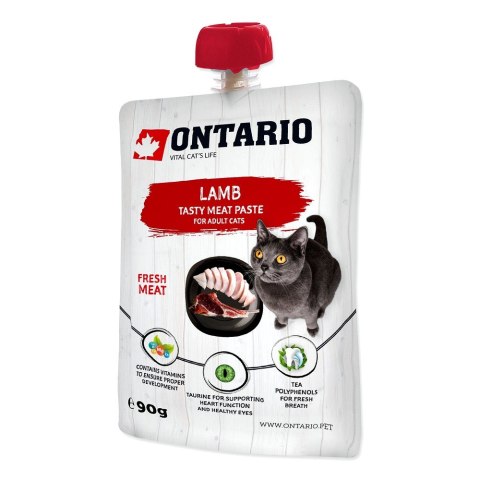 ONTARIO Lamb Fresh Meat Paste opak. 8x90g (213-526131) ONTARIO Lamb Fresh Meat Paste opak. 8x90g (213-526131)