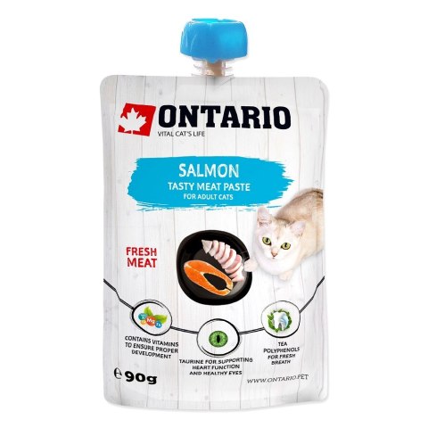 ONTARIO Salmon Fresh Meat Paste opak. 8x90g (213-527131) ONTARIO Salmon Fresh Meat Paste opak. 8x90g (213-527131)