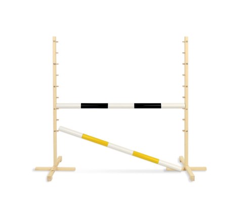 Przeszkoda skokowa do Hobby Horse 120cm, dwie belki - czarna i żółta