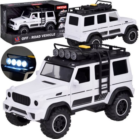Autko terenowe OFF-ROAD gumowe opony dźwięki światło ZA5219 Autko terenowe OFF-ROAD gumowe opony dźwięki światło ZA5219
