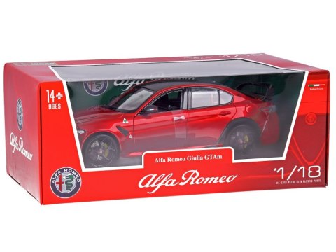 Auto Alfa Romeo Giulia GTAm Quadrifoglio Model Kolekcjonerski 1:18 ZA5991 Auto Alfa Romeo Giulia GTAm Quadrifoglio Model Kolekcjonerski 1:18 ZA5991