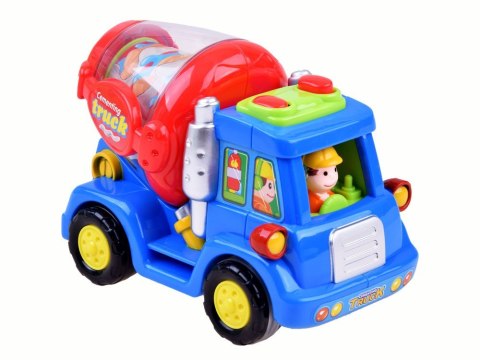 Auto Betoniarka Zamiatarka Kombajn - Edukacyjne Autka z Napędem ZA1812 Auto Betoniarka Zamiatarka Kombajn - Edukacyjne Autka z Napędem ZA1812