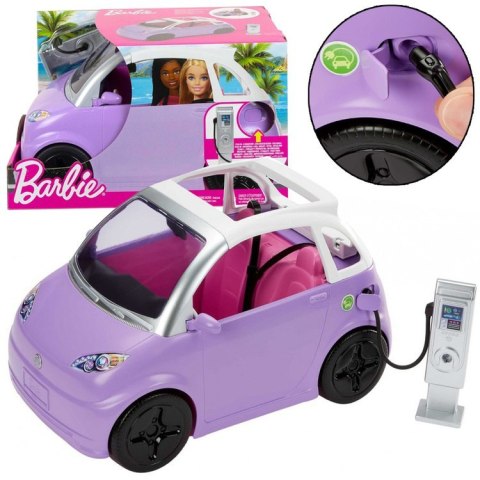 Auto Cabrio dla Lalek Barbie z elektryczna stacja ładowania ZA5527 Auto Cabrio dla Lalek Barbie z elektryczna stacja ładowania ZA5527