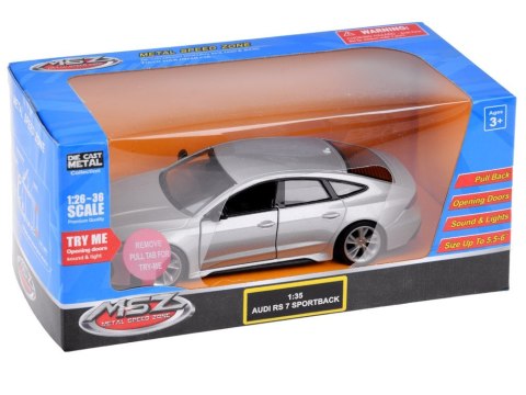 Auto metalowe model Audi RS 7 Sportback skala 1:35 dźwięki światła ZA4615 Auto metalowe model Audi RS 7 Sportback skala 1:35 dźwięki światła ZA4615