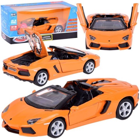 Auto metalowe model Lamborghini Aventador Roadster 1:32 interaktyw. ZA5053 Auto metalowe model Lamborghini Aventador Roadster 1:32 interaktyw. ZA5053