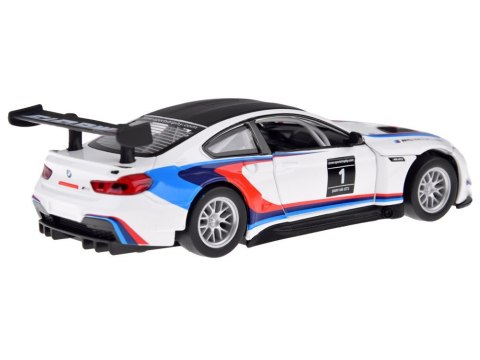 Auto metalowe model sportowe BMW M6 GT3 skala 1:32 światło dźwięk ZA4613 Auto metalowe model sportowe BMW M6 GT3 skala 1:32 światło dźwięk ZA4613