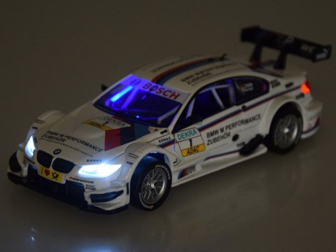 Auto metalowe sportowy model BMW M3 DTM skala 1:32 dźwięki światła ZA4608 Auto metalowe sportowy model BMW M3 DTM skala 1:32 dźwięki światła ZA4608
